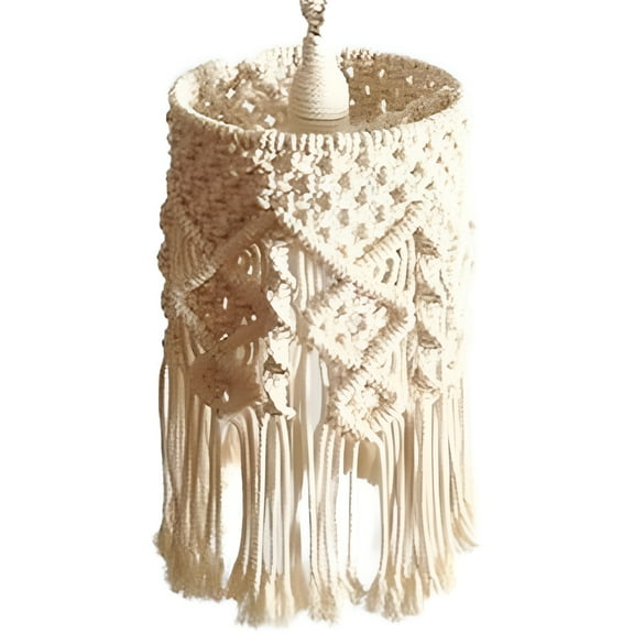 HIBIBUD Boho Plug in Pendant Light Hanging Lamp Macrame Lamp Shade,Hanging Lights