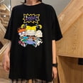thumbnail image 2 of Camisetas de algodón de estilo Vintage de cómics elegantes, camisetas holgadas de verano con cuello redondo para mujer, nuevas camisetas de Harajuku para adolescentes de 2021, ropa Kawaii para estudia, 2 of 4