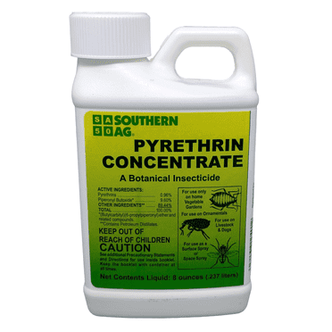 Pyrethrin Concentrate - Organic Insect Control Made from Chrysanthemums - 8 fl oz Bottle by Southern Ag