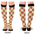 thumbnail image 4 of FORMRS Womens Knee High Socks Casual Long Thick Travel Daily Wear, 1 Pair, Rusty Orange Plaid, 4 of 6