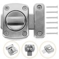 thumbnail image 3 of 1Pc Door Bolts Latch Home Sliding Furniture Door Lock Useful Gate Safety Lock (Silver), 3 of 7