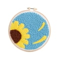 thumbnail image 3 of Abbracc Punch Needle Embroidery Starter Kits Embroidery Hoop Rug Making for Beginner Flower, 3 of 9