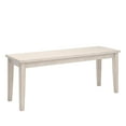 thumbnail image 5 of Weston Home Lexington Wood Dining Set with Bench and 4 Ladder Back Chairs, White, 5 of 7