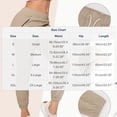 thumbnail image 2 of Summer Pants for Women,Elastic Waist Pants for Women Solid Color Stretchy Ankle Sweatpants with Pockets Casual Yoga Golf Pant, 2 of 3