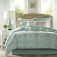 thumbnail image 2 of Madison Park Baxter 7 Piece Comforter Set in Mint King, 2 of 6