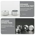thumbnail image 4 of MasteelfCA 4pcs Speaker Isolation Foot Aluminum Alloy Speaker Base Mat Subwoofer Stand, 4 of 8