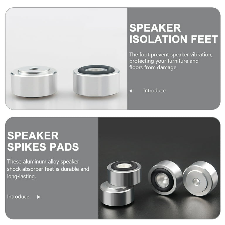 4pcs Aluminum HiFi Speaker Amp Stand Mount Turntable Isolation - Foto 6