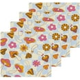 thumbnail image 2 of Coolnut Mushroom Flowers Wash Cloth Set of 6, 12 x 12 Inch Cotton Baby Washcloths Highly Absorbent and Soft Feel Fingertip Towels Face Towels for Bathroom, Gym, Spa Washcloth Gift, 2 of 7