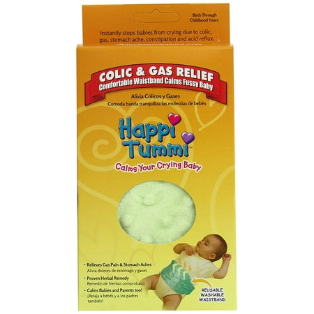 Colic and Gas Relief Waistband, Green (Discontinued by Manufacturer), Fast relief for colic, gas pains, constipation, and stomach aches By Happi Tummi Ship from (Best Remedy For Gas And Constipation)