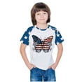 thumbnail image 5 of ZACPNCV July 4th Shirts for Kids Boys Girls Flag USA Print Tees Patriotic Casual Short Sleeve Tops Memorial Day Gift T Shirt Blue 13-14 Years, 5 of 8