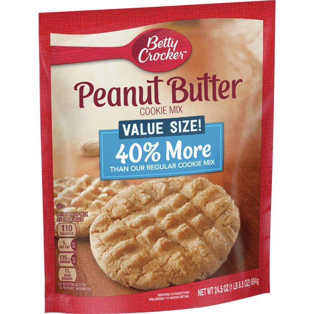 Betty Crocker Peanut Butter Cookie Mix, 24.5 Oz