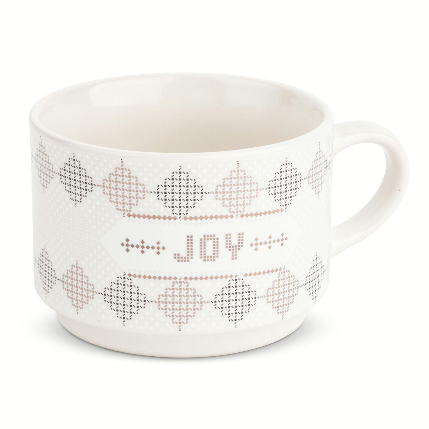 Thyme & Table Set of 4 Bistro Stackable Coffee Mugs, 11 fl oz, Mugs