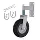 thumbnail image 4 of Juego de ruedas para puerta de 8 ", rotación de 360 grados, resorte resistente cargado con llave para soporte de puerta rodante, piezas de repuesto, 4 of 8