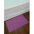 thumbnail image 2 of Magnolia Bath Mat, Petals of Revival Season Colorful Spring Illustration on Purple Backdrop, Plush Bathroom Decor Mat with Non Slip Backing, 29.5" X 17.5", Pale Pink and Purple, by Ambesonne, 2 of 2