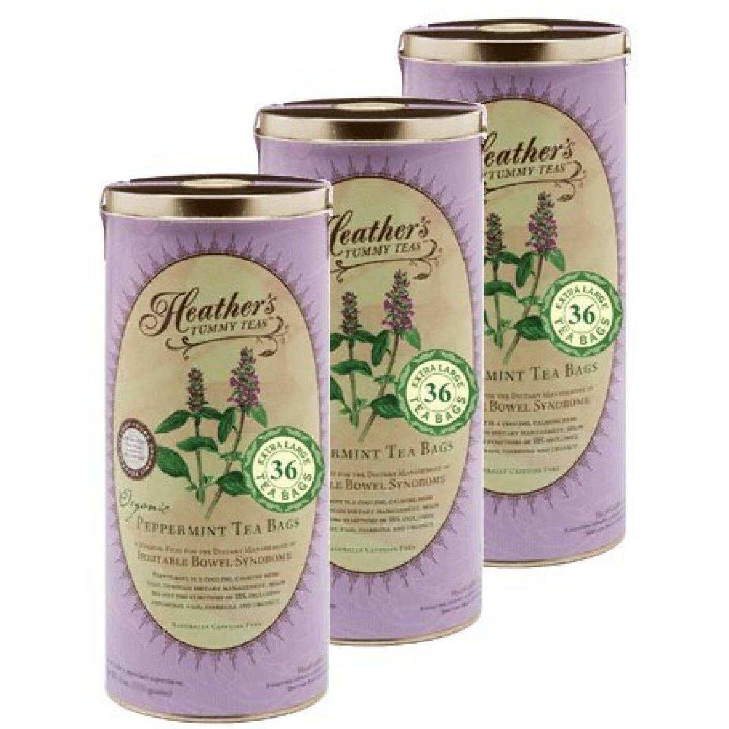 Heather's Tummy Tea Peppermint Tea Bags BULK KIT for Irritable Bowel Syndrome Heather's Tummy