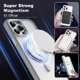 thumbnail image 4 of Funda para iPhone 15 Pro Max con soporte magnético giratorio de 360° [Compatible con Mag-Safe] [Protección de grado militar] Parte trasera translúcida para iPhone 15 Pro Max de 6.7 pulgadas, para, 4 of 8