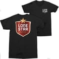 thumbnail image 1 of Lone Star Logo de Badge de Bière devant et Dos Imprimé T-Shirt-Large, 1 of 3