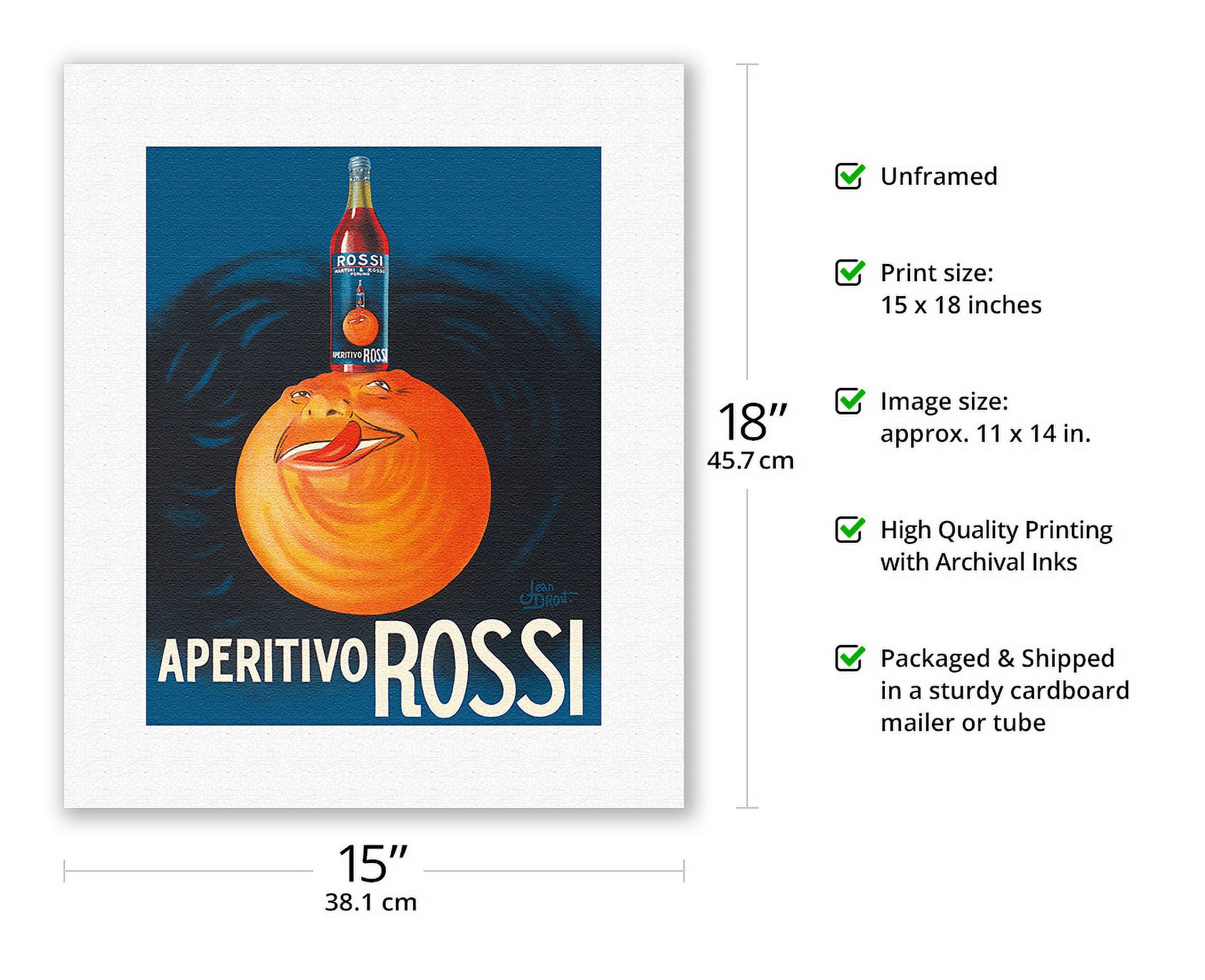 Aperitivo Rossi Liqueur - Martini & Rossi - Torino (Turin) Italy
