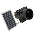 thumbnail image 2 of Solar Power Fan 10W 12V Solar Power Exhaust Fan for Pipe Ventilation Pet House, 2 of 11