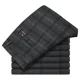 thumbnail image 3 of Pantalones de verano negros para hombre, rectos, a cuadros, pantalones de traje para hombre, ropa de diseñador elegante 2024, tela china de licra para hombre, 3 of 5
