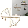 thumbnail image 1 of Wall Hanging Rack, Space Saving Wall Mounted Display Rack Versatile Practical Durable Iron Art Stylish  for Home, 1 of 8