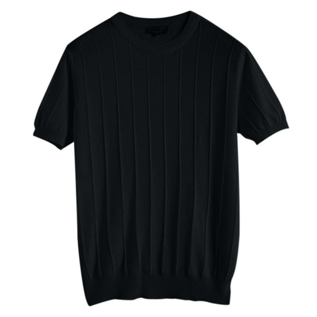 Hiiyo Men's Short Sleeves T-Shirt Solid Color Lightweight Undershirt Casual Active Tee