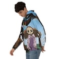 thumbnail image 3 of The Boondocks Men's Hoodie With Color Drawstrings Sweatshirt Hooded Pullover Print Winter Coat Jacket Small, 3 of 9