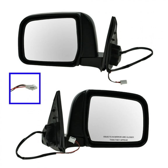 TRQ Power Mirror Left LH & Right RH Pair Set for 97-99 Toyota 4Runner 4 Runner MRA09265