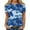 Blue, variant on Short Sleeve Tops for Women Camo Crew Neck T Shirts 2024 Summer Casual Shirts Tees Blouses Blue 2XL