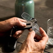 Always With You by ThinOptics Keychain Reading Glasses - Slim, Folding Armless Pocket Readers with Protective Keychain Case - Lightweight, Durable & Convenient - Black , Blue 1.0x