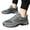 Grey, variant on Men's Ankle Boots Comfortable Fleece Lined Slip On Sneakers Winter Non Slip Warm Shoes
