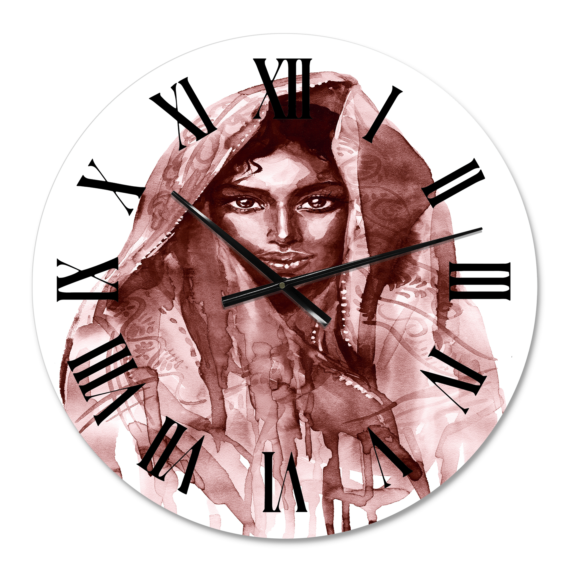 Designart 1 in Modern,Contemporary Wall Clock