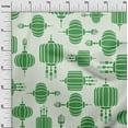 thumbnail image 3 of oneOone Cotton Cambric Green Fabric Asian Japanese Floral Lamp Fabric For Sewing Printed Craft Fabric By The Yard 56 Inch Wide, 3 of 4