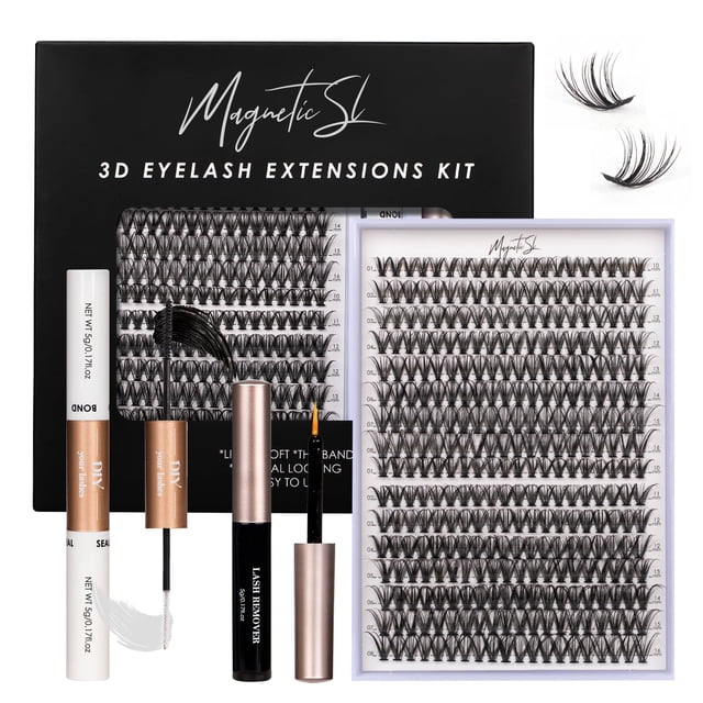 Kit de extensión de pestañas Magnetic SL Lash Clusters 320 piezas 30D+40D