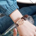 thumbnail image 4 of HBFAGFB Montre pour Femme Quartz Bracelet en Cuir Rectangulaire Montre Numérique Colorée Robe Mignonne A, 4 of 5