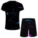 thumbnail image 5 of Camisas de verano Kakina CMSX para hombre, liquidación, conjunto de 2 piezas de camiseta informal de manga corta y pantalones cortos deportivos ajustados., 5 of 5