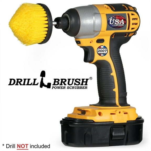 Drillbrush Bathroom Scrubber – Cone Brush for Toilet, Shower, Sink & Bathtub Cleaning