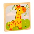 thumbnail image 1 of A Wooden Deer Animal Puzzle Learning Toy Shape Number Color Cognition Educational Toy For Kids Brain Development Safe Wood Material, 1 of 5