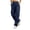 #05 Navy 【Mix, Match & Rotate: Stock Up on Daily Colors】, variant on Women's Casual Stretchy Cargo Pants for Women with Elastic Waistband, Multi-Pockets, Zip Fly, Button Closure, Outdoor Hiking Jogging Travel Trousers, Lightweight Soft Long Pants