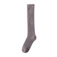 thumbnail image 2 of OVBMPZD Thermal Girl Socks Knee-High Dark Gray Fuzzy Winter Fall Thick Socks Socks for Swollen Ankles, 2 of 4