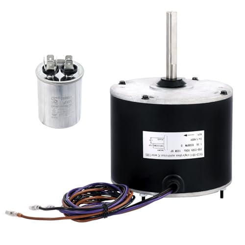 0131M00061SP, 1/4 Hp Condenser Fan Motor Replaces Goodman Condenser Fan Motor, Zongshan Broad-Ocean YDK-180S84062-01-830 RPM, 1-Speed, Replaces Amana Janitrol P/N: 0131M00014PS