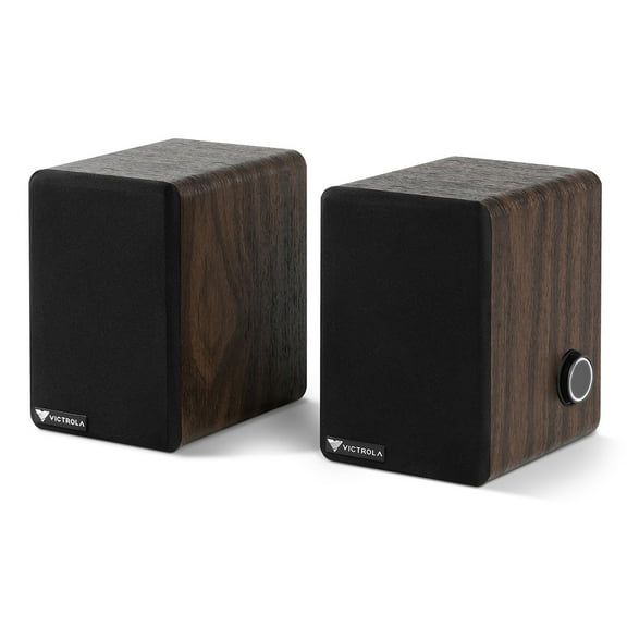 Victrola Premiere M1 Powered Bookshelf Speakers - Pair (Espresso)