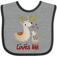 thumbnail image 3 of Inktastic My Aunt Loves Me Llama Boys or Girls Baby Bib, 3 of 4