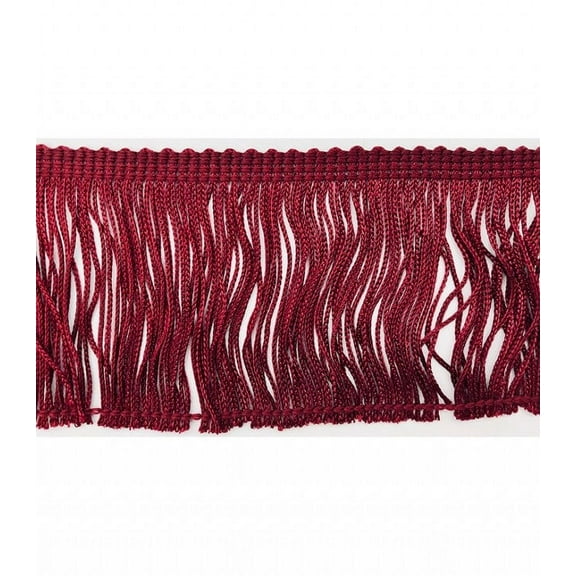 Trimplace Wine 3" Rayon Chainette Fringe