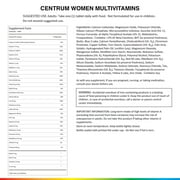 Centrum Women Multivitamin & Multimineral Supplement Tablet 200 Count