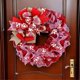 thumbnail image 4 of Valentine'S Day Fabric Wreath, Artificial Spring Wreaths with Bows Garland Decoration for Holiday Festival Party, 4 of 5