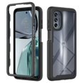thumbnail image 1 of Compatible with Motorola Moto G9 Plus Case Upgrade Full Body Clear Bumper with Screen Protector - Black, 1 of 4
