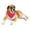 Hot Pink, variant on 9 Pack Solid Polyester Dog Neckerchief Triangle Bibs  - Extra Large (Orange)