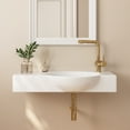 thumbnail image 4 of DeerValley DV-1WS0125 30" x 18" White Rectangular Vitreous China Wall Mount Bathroom Sink with Faucet Hole, 4 of 11