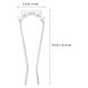 thumbnail image 2 of CRILSTYLEO 4Ud U-Shaped Hair Clips De Aleación Con De Para Peinados Femeninos, 2 of 8